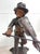 Large Antique European 1800's Carved Wood Fiddler Violinist Sculpture Statue Music For Sale - Image 11 of 18