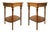 1990s Italian Inlaid Side Tables With Bronze Mounts by Marconi Arte, Pair For Sale