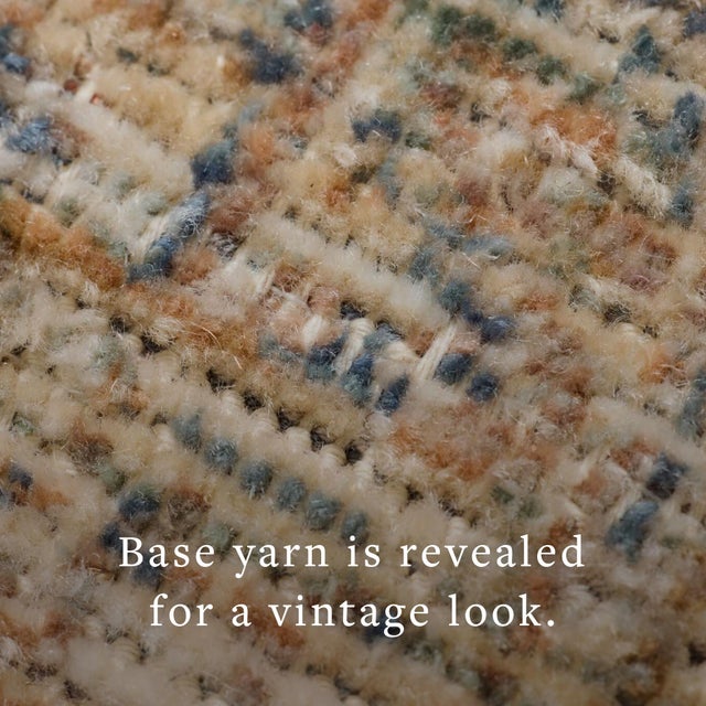 Beige Amber Lewis x Loloi Molly Natural / Denim 6'-7" x 9'-2" Area Rug For Sale - Image 8 of 8