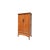 Vintage Chinese Natural Wood Pattern Light Brown Armoire Wardrobe Cabinet For Sale - Image 4 of 8
