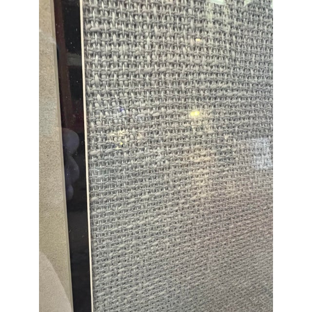 1980s 1980s Framed Needlepoint Art - Amish Woman Holding Flowers Needlepoint For Sale - Image 5 of 7