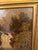 19th-century European oil painting on board depicting a picturesque Alpine landscape with a waterfall surrounded by rugged...
