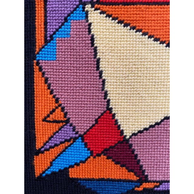 Abstract Geometric Needlepoint For Sale - Image 9 of 16