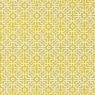 Sample - Schumacher Union Square Fabric in Citron For Sale