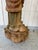 Antique Huge Carved Polychrome Wood Buddha Buddhist Monk on Lotus For Sale - Image 11 of 12