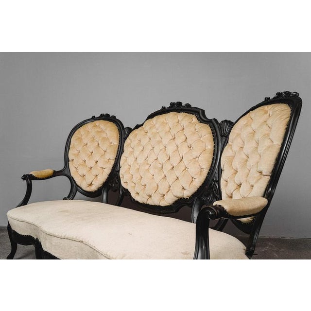 Louis Philippe Three-Seater Sofa, 1800s For Sale - Image 11 of 18