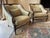 2010s Pair of Henredon Bergere Chairs Louis XVI Style Soft Green For Sale - Image 5 of 9