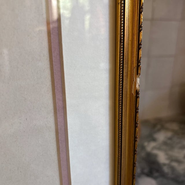 Vintage Framed Charlotte Becker Print “Play Mates” Baby & Wire Fox Terrier For Sale - Image 9 of 9