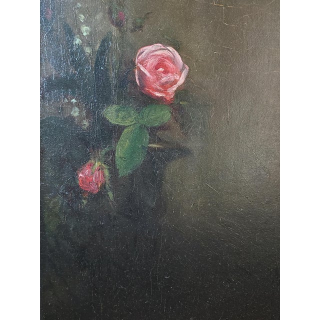 Antique 19th Century Oil Painting Portrait of Princess Marie Amelie of Baden For Sale In Los Angeles - Image 6 of 17