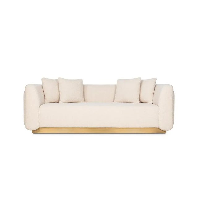 Foz 3 Seat Sofa by InsidherLand Dimensions: D 96 x W 230 x H 87 cm. Materials: Oxidized brushed brass, InsidherLand...