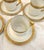 Vintage C.Ahrenfeldt Limoges 24kt Gold Rim Set of 5 Demitasse Cup/Saucer Set - 10 pcs For Sale In Palm Springs - Image 6 of 7