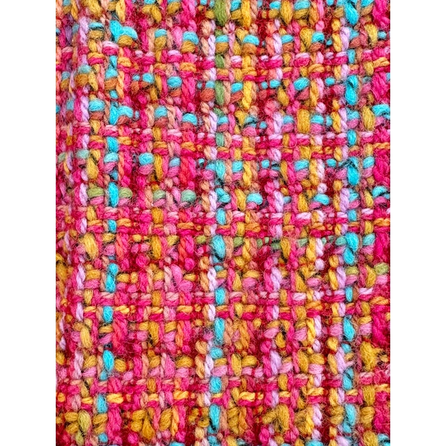 Pine Cone Hill Pink Wool Throw Blanket For Sale In New Orleans - Image 6 of 8