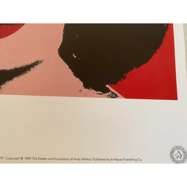 1989 Andy Warhol Foundation "Liz - 1964” Pop Art Vintage Offset Lithograph Print For Sale - Image 6 of 11