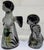 Mexican Vintage Tonalá Angel Figurine Pair – Mexican Folk Art Pottery Candlestick & Praying Angel, Hand Painted Floral For Sale - Image 3 of 13