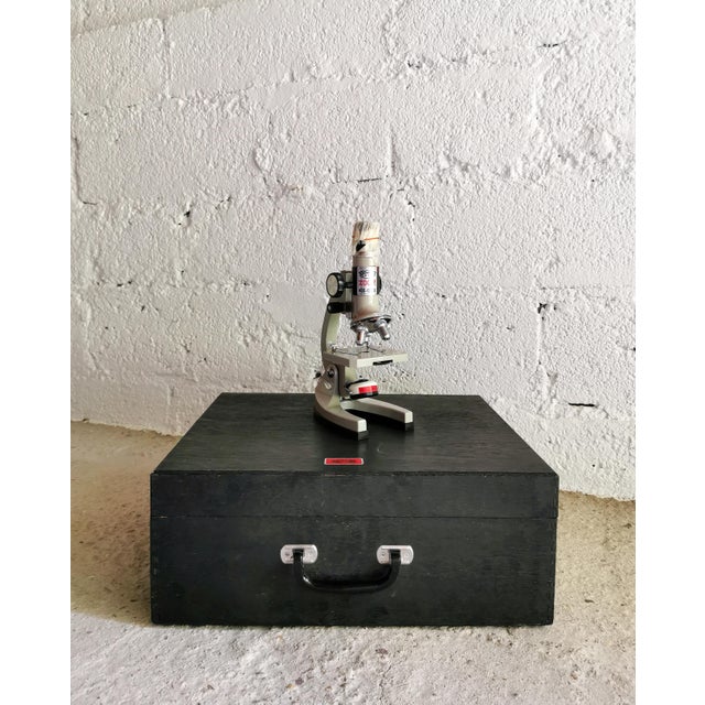 Black Vintage Microscope Set by Bob Optik, Germany, 1970s For Sale - Image 8 of 12