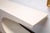 Vintage 1970s Style White Laminate Console Table and Matching Diamond Mirror For Sale - Image 4 of 10