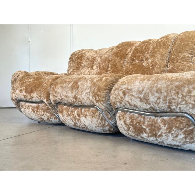 Vintage Chromed Steel Sofa, 1970s For Sale - Image 4 of 16