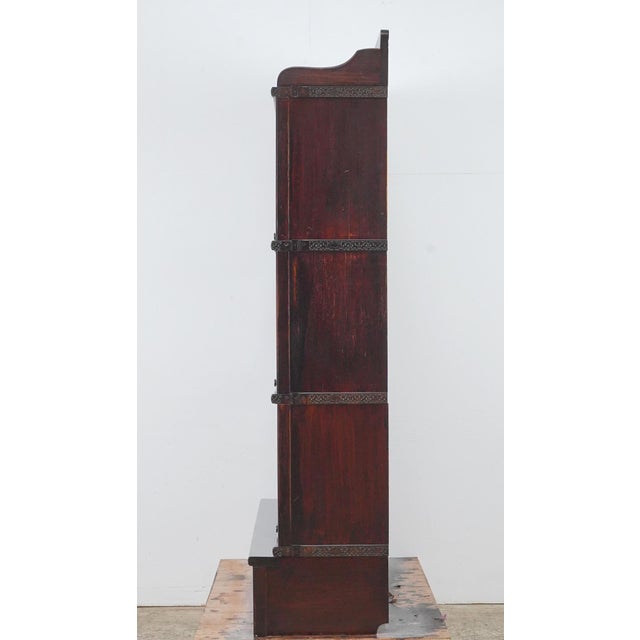 Antique Oak Globe Wernicke Barrister Bookcase For Sale - Image 13 of 15