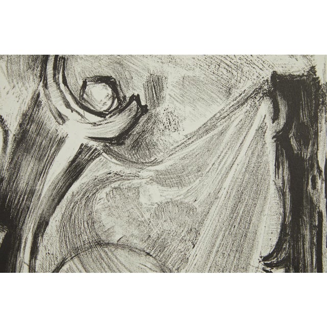 Mid Century Block Print #48 Revised Edition Unknown Artist 1958 on Watercolor Paper For Sale In Nashville - Image 6 of 8