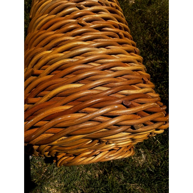 Late 20th Century Ateliers Handwoven Willow Vessel Sculpture For Sale - Image 10 of 12