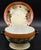 Mid-Century Modern Vintage Bavarian Porcelain Bouillon Bowl & Saucer, Hand-Painted Strawberry Motif, Double-Signed Set, Opalescent Lustre, l.d. Bloch & Co. Bavaria For Sale - Image 3 of 18