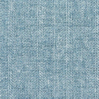 Schumacher Hallingdal Fabric in Denim For Sale