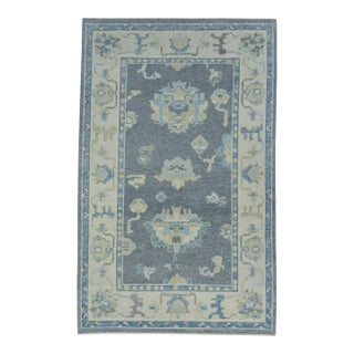 Turkish Oushak Rug 3'10" x 6'1" #17012 For Sale