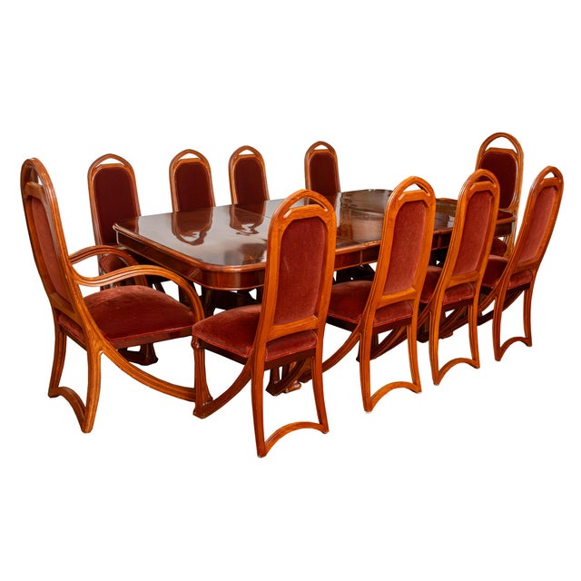 Louis Majorelle Art Nouveau Mahogany Dining Table For Sale - Image 9 of 10