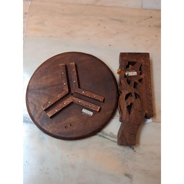Vintage Hindu Side Table, 1980 For Sale - Image 4 of 11