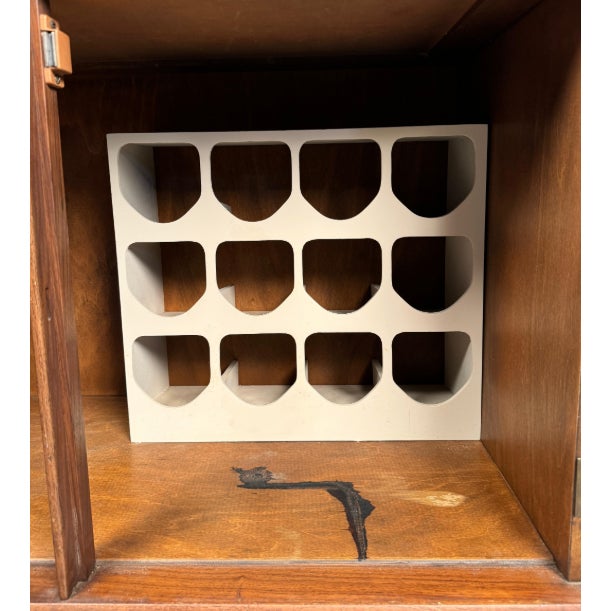 Mid-Century Modern Walnut Bar Cabinet For Sale - Image 11 of 12