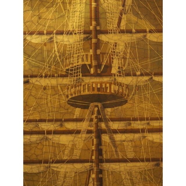 Gold Pair of 17th Century Style French Navy Lithographs, the St. Philippe, C. 1970s For Sale - Image 8 of 18