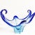 Vintage Blue authentic Murano vase of the 1960s. Perfect state of preservation. One of a kind. Evocative and precious....
