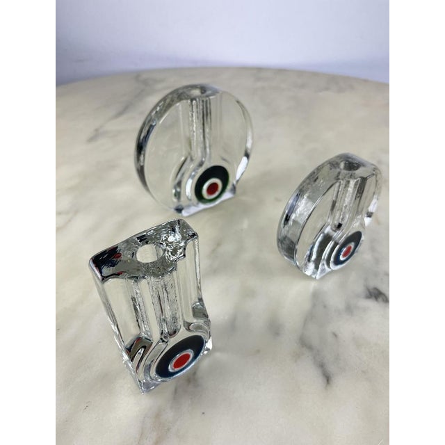 Glass Mid-Century Murano Vases, 1960s, Set of 3 For Sale - Image 7 of 16