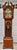 Colonial Cherry Grandfather Clock Vintage Moon Dial Triple Weights Chime For Sale - Image 13 of 18