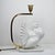 Metal Italian Pigeon Table Lamp with Porcelain and Brass, 1970s For Sale - Image 7 of 18