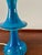 Danish Turquoise Blue Sculptural Table Lamp by Kähler + Poul Erik Eliasen, 1960s For Sale - Image 4 of 9