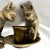 Mid 20th Century Mid 20th Century Vintage Bronze Cats With Cup Sculpture For Sale - Image 5 of 12