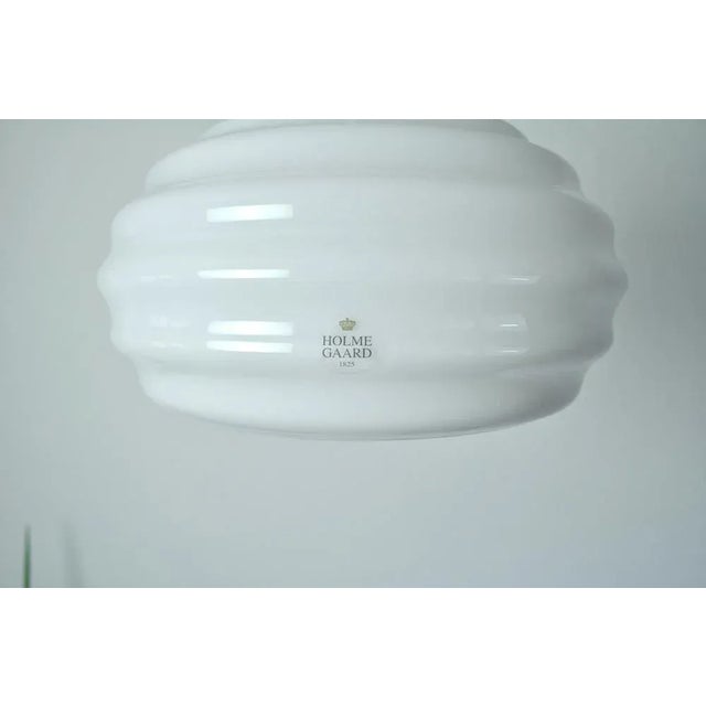 Holmegaard New Wave Opal Glass Pendant by Verner Panton for Holmegaard, 1984 For Sale - Image 4 of 14