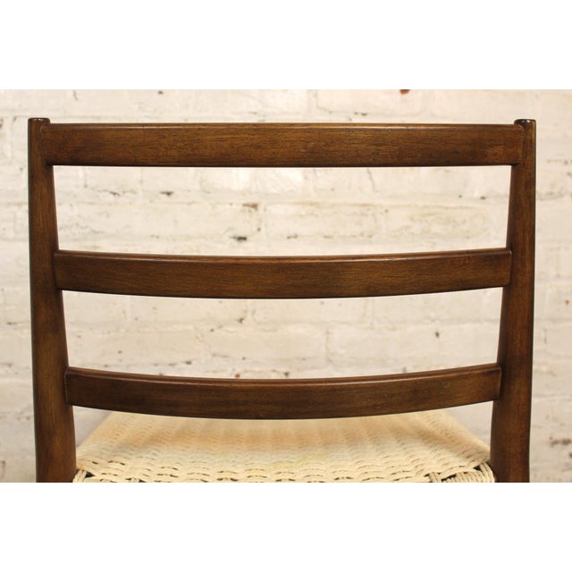 Late 20th Century Six Mid-Century Style Woven Seat Dining Chairs For Sale - Image 5 of 8