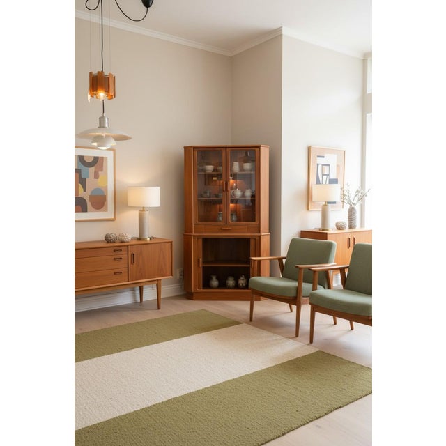 Vintage Danish Corner Cabinet in Teak from Dyrlund, 1960s For Sale - Image 9 of 16