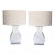 Pair of John Dickinson Style Polished Gesso Table Lamps With Shade For Sale