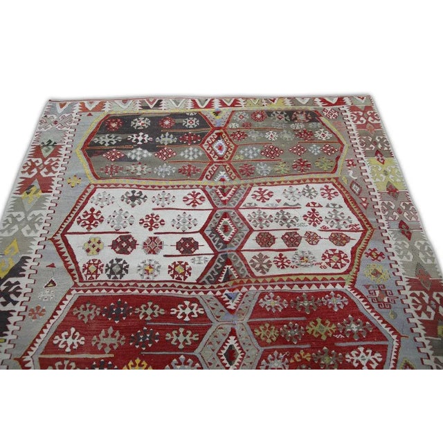 Oriental Hand Knotted Rug Turkish Anatolian 5'5" x 13'5" For Sale - Image 4 of 5