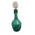 Hollywood Regency 1950s Carl Ericksin Hand-Blown Emerald Dimpled Art Glass Decanter For Sale - Image 3 of 3