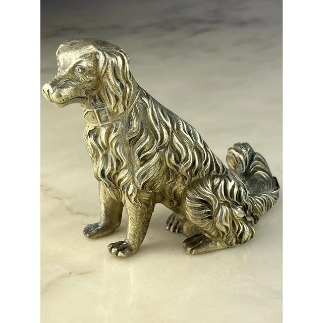 Italian Ottone Stopper of Pastore Dog, 1960s For Sale - Image 12 of 12