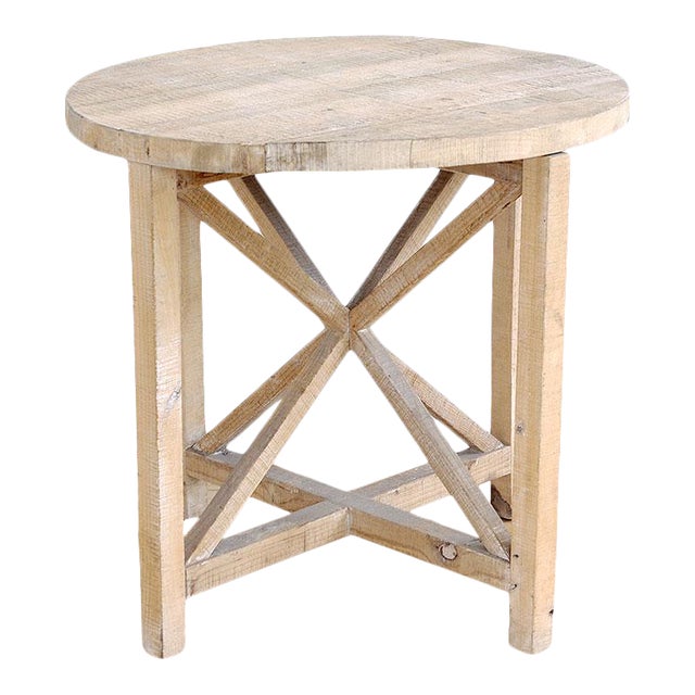 Vintage RoughHewn Wood Accent Table Chairish