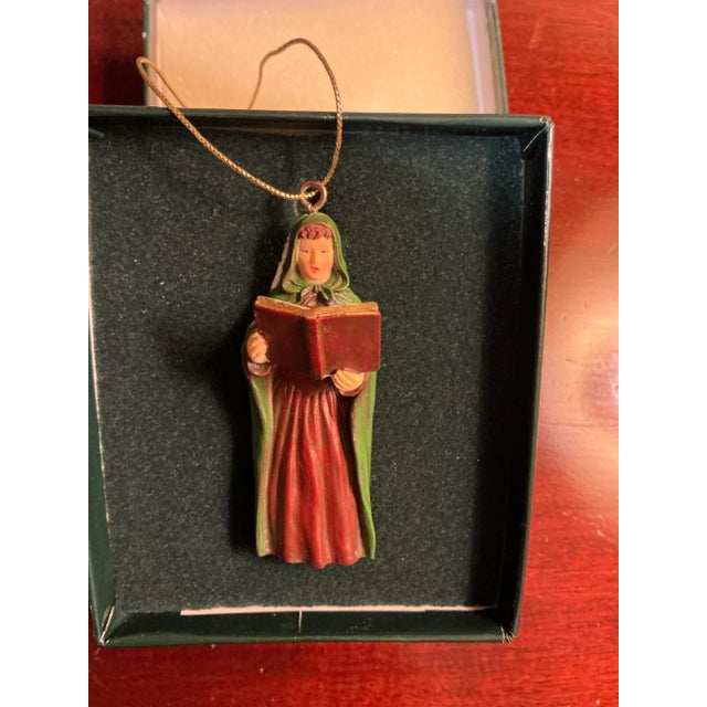 1990s Williamsburg Caroler Christmas Ornaments - Set of 4 For Sale - Image 5 of 8
