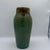 Ceramic Antique Early Fulper Arts & Crafts Moss Green Drip Glaze Vase – Signed Oval Mark, c.1915 For Sale - Image 7 of 7