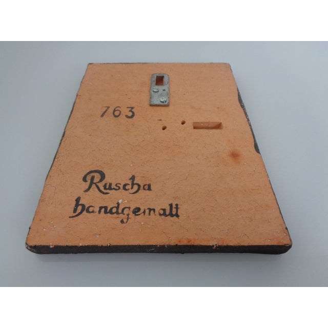 Ruscha 763 Glazed Ceramic Wall Plaque, Germany, 1960s For Sale - Image 11 of 13