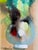 Abstract 1940s Original Julio Carballosa Oil Painting Cuban Artist Abstract Still Life of Flowers in Vase For Sale - Image 3 of 12