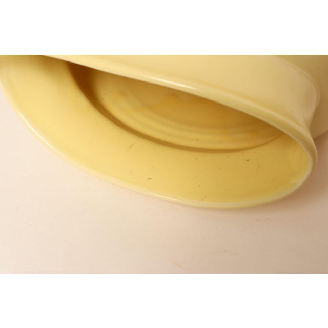 Vintage Butter Yellow Fiestaware Millennium II Vase Designed by Homer Lauglin For Sale - Image 13 of 15
